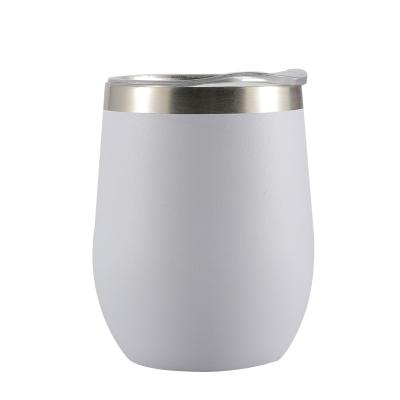 China Sustainable Suitable Price Top Quality 12oz Eggshell Insulated Tumbler Cups With Lid for sale