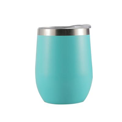 China Sustainable Special Hot Selling 304 Stainless Steel Wine 12oz Eggshell Cup Lids Tumbler for sale