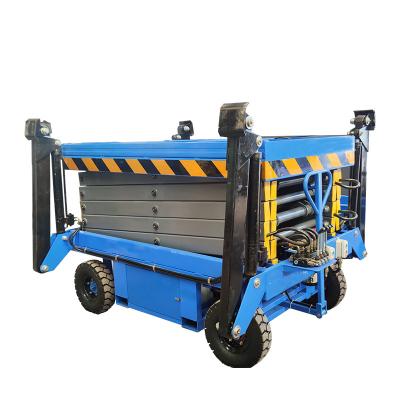 China Various Widely Used Construction Works Aerial Factory Sale Mobile Electric Scissor Lift Platform for sale