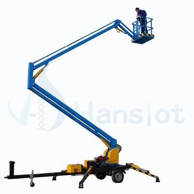 China 360 Rotation 8m 10m 12m 14m 16m 18m Articulating Platform 360 Rotation 8m 10m 12m 14m 16m 18m Towable Aerial Work Platform For Sale for sale