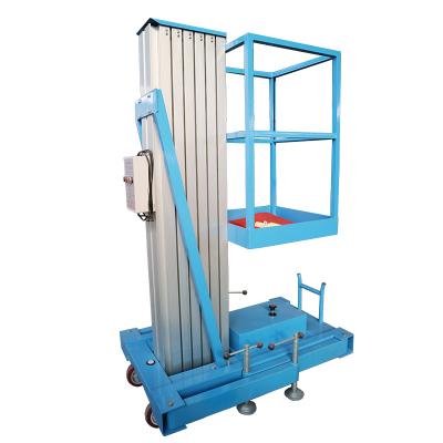 China Construction Works Overhead Widely Used Cheap Vertical Aluminum Manual Elevator for sale