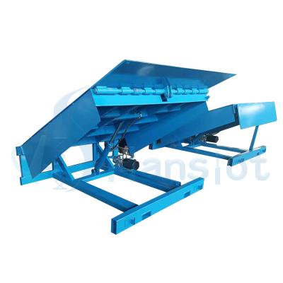 China Construction Site Fixed Hydraulic Load Container Leveler Dock Ramp 12 Ton Electric Lift 8 Ton 10ton for sale