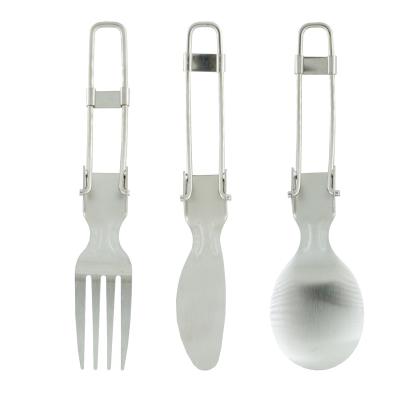 China High Quality Disposable Cheap Reusable Stainless Steel Cutlery 3pcs Flatware Retail Set for sale