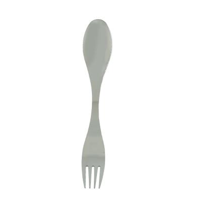 China Cheap Retail Disposable Rainbow Universal 304 Stainless Steel Metal Spoon Reusable Universal Silver Fork Gold for sale