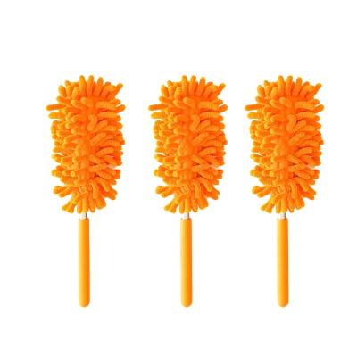 China Good Deal Household Long Duster Orange Telescopic Stainless Woman Duster Micro Fiber Duster China Manufacturer Easy Clean Cardigan for sale