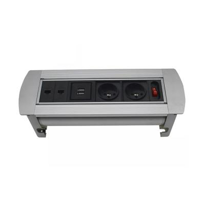 China Commercial Customized Conference Table Multimedia Usb Recessed Desktop Sound Power Socket for sale