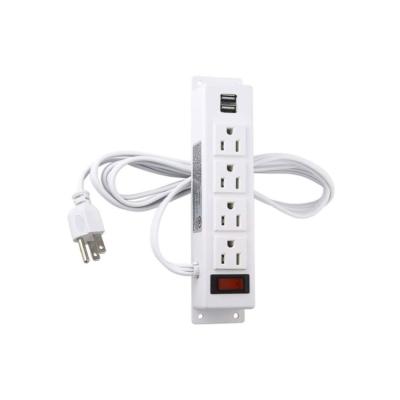 China Home Hidden Desktop Outlet Household Power Adapter Sockets With Four Plugs Two Usb Interfaces for sale