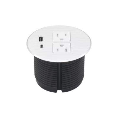 China Best Smart Office Wholesale High Quality Commercial Sofa Round Power Cube Desktop Sockets for sale