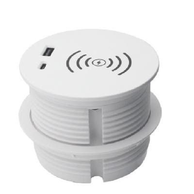 China Residential / General Purpose Wholesale Customized Office Recessed Magnetic Wireless Charging Power Socket for sale