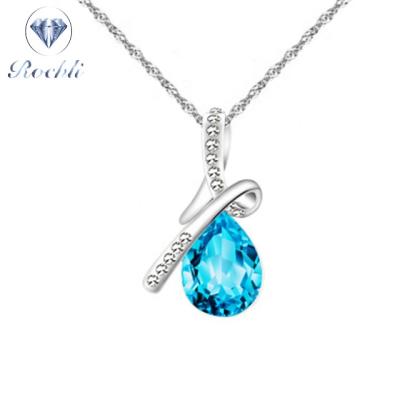 China ALLOY 925 Sterling Silver Teardrop Pendant Necklace Sterling Pendant Necklace simple modern minimalist for sale