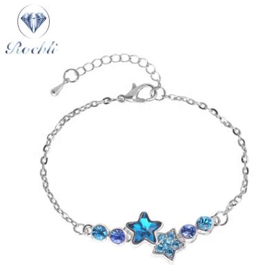 China 2019 wholesale gold charm bracelet star zircon bracelet ALLOY fashion pendant bracelet in bulk for sale