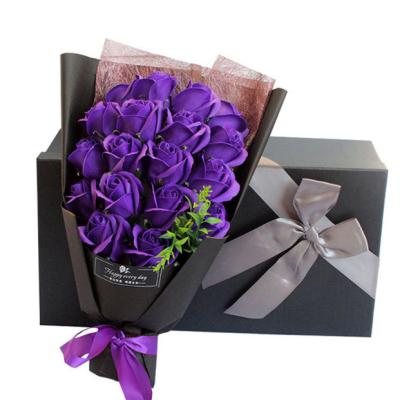 China Creative Gift 18 Soap Roses Bouquet With Gift Box For Mother's Day Birthday Valentine's Day Gift for sale