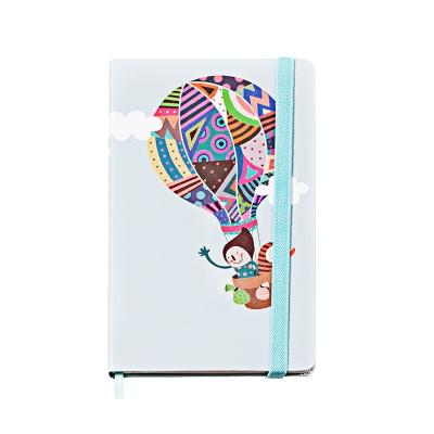 China Custom printed leather printed A5 notebook for sale