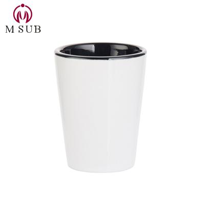 China Viable Custom Coated Inner Color Dye Printing Full Wrap Ceramic Pulled Mug Sublimation for sale