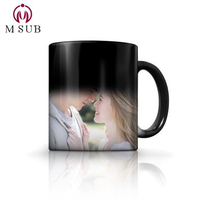 China Viable Sublimation 11oz Photo Thermal Magic Mug Design Ceramic Empty Mugs for sale