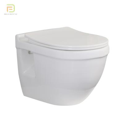 China White Concealed Cistern Newcomer P Trap Wall Hung Ceramic WC Toilet Bowl Wall Mounted Toilet for sale