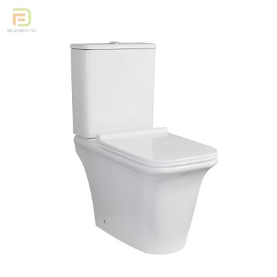 China Wholesale Chinese Cheap White Ceramic Bathroom Washdown Color Double-flush Factory Two-Piece Toilet For Sale for sale