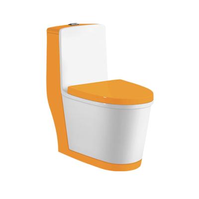 China Modern Dual-Flow Modern One-Piece Color Flush Toilet Bowl for sale