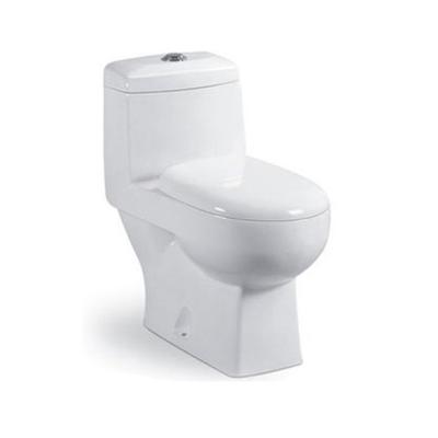 China Double-Flow Classic Bathroom Ceramic One-Piece Toilet Bowl for sale