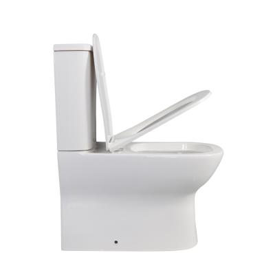 China 2021 New Design Double-Flow White Two-piece Fashion Toilet WC Bathroom Sanitary Ware for sale