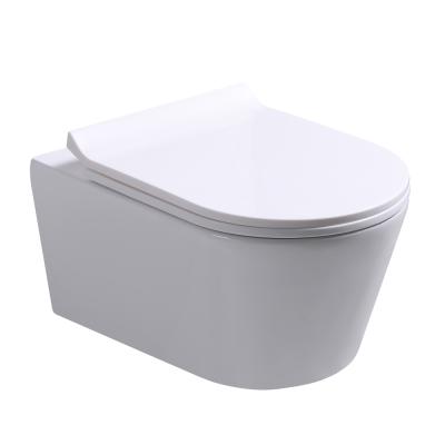 China Wall Mounted Strap Washdown Toilet Cistern Wholesale Suspended Wc Ceramic Hidden Wc Wall Hung Wc for sale