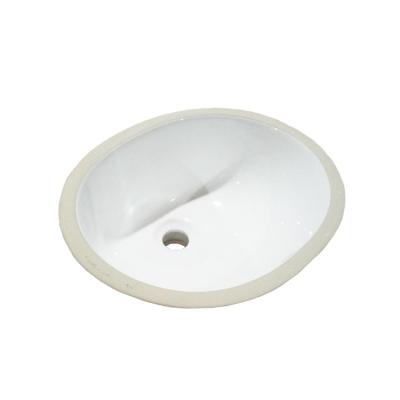 China Modern Cheap Modern Porcelain Bathroom Oval Under Counter Basin for sale