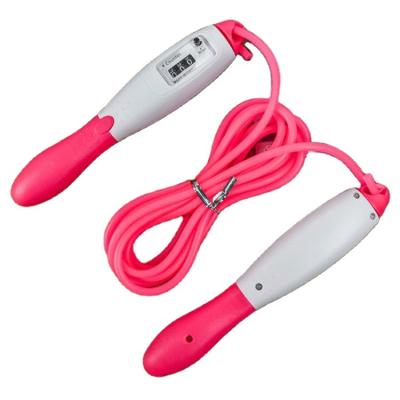 Κίνα Custom Handle Speed ​​Plastic Logo Skipping Rope Adjustable Smart PVC Weighted Jump Rope DM-F8 προς πώληση