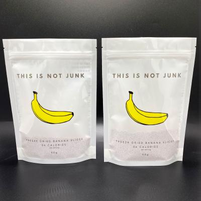 China Recyclable Biodegradable Snack Pack Bag Custom Printed Airtight Stand Pouch Doypack For Freeze Dried Banana Cashews for sale