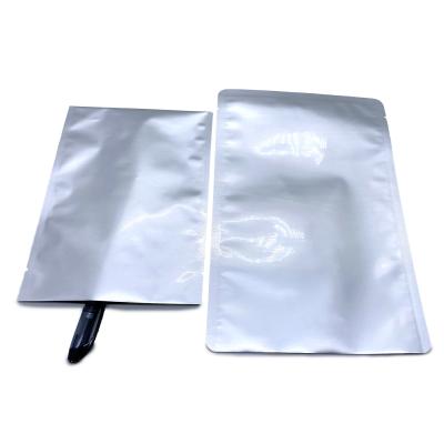 China Barrier Aluminum Foil Bags For Food Single Glossy Three Sides Sealed Pouch for sale