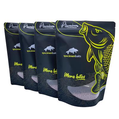 China New barrier design custom printed plastic stand pouch bag ziplock doypack for fishing carp groundbait packaging for sale