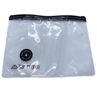 China Recyclable Top Quality Resealable Custom Frosted Transparent Plastic PVC Slider Zip Lock Bag For Clothing Packaging for sale