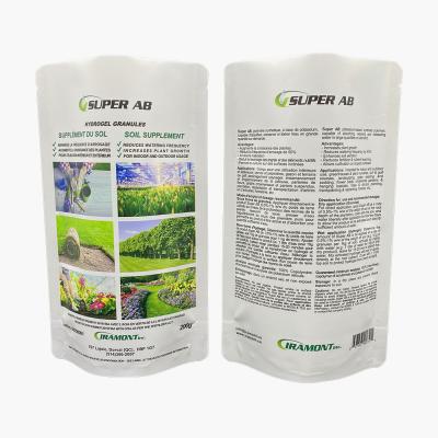 China Agriculture Moisture Proof Stand Up Custom Fertilizer Matte Soil Pouch Heat Seal 200g Mylar Plastic Bags for sale