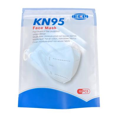 China Custom Security Self Seal Fashion Design Kn95 Tote Face Mask Ziplock Bag for sale