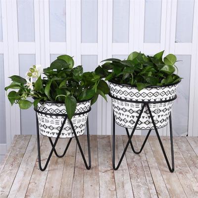 China Stable Fleshy Balcony Flower Stand Multilayer Iron Outdoor Removable Flower Rack Shelf Outdoor Pierd Floor-standing for sale