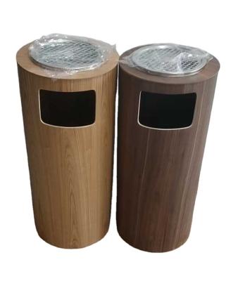 China Sustainable Top ranking Wholesale New style Wooden storage rubbish bin trash can dustbin basket for sale