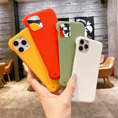 China 2022 Free Sample Shockproof Slim Hard PC Silicone Frameless Cell Phone Case Cover for iPhone 12 13 pro, for iphone 13 borderless case for sale