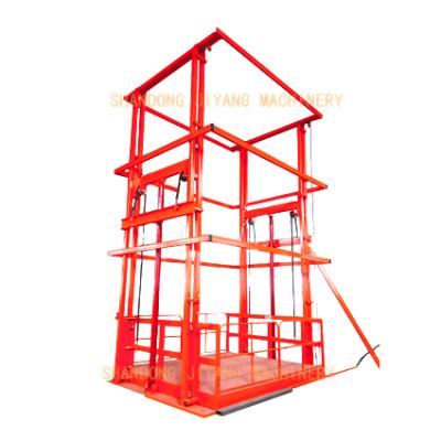 China Hotels 500kg Cargo Lift Hydraulic Vertical Chain Lift Platform For Aerial Work for sale