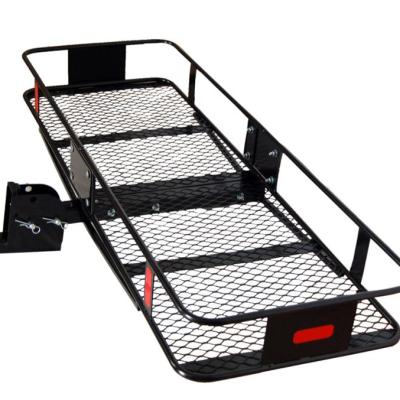 China Trailer Parts Bike Rack Cargo Box Leg Fording Hitch Mounted Cargo Carrier For Export for sale