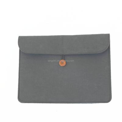 China Gray Felt Promotion Laptop Bag Multifunctional Handmade Felt Bag for sale