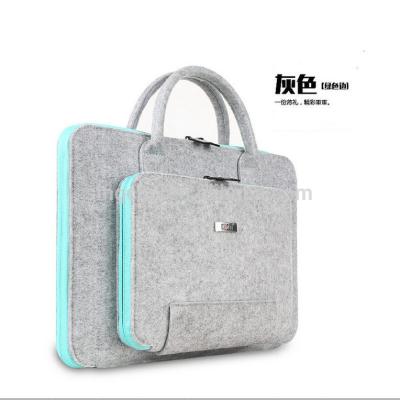 China Hobo Bag Laptop Briefcase Bag, Multifunctional Felt Bags, Office Felt Laptop Bag for sale