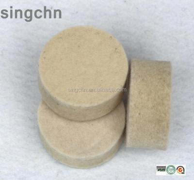 China Breathable felt polishing industrial products/100% wool felt polishing wheel for glass, stainless steel, marble for sale