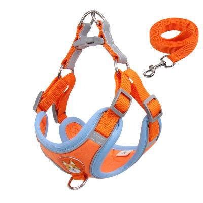 China Hot Sale Outdoor Breathable Reflective Belt-Harness Leashes Dogs Walk Kit for sale