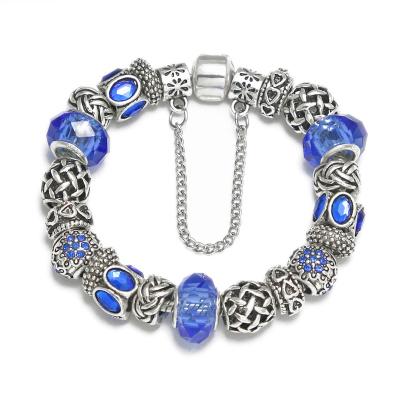 China NEW Style KEORMA Murano Glass Antique Blue Beads Women Cute Bracelet Jewelry Charm Bracelets & Bangles For Women Pulseras for sale