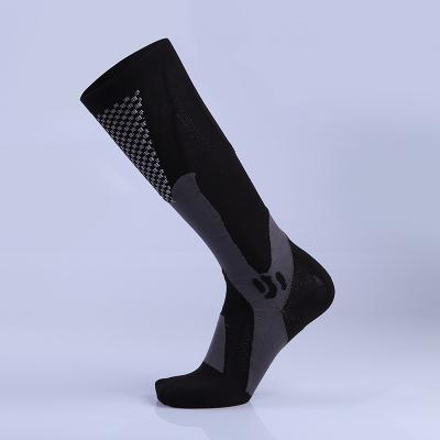 China Breathable Unisex Running Socks Marathon Cycling Climbing Breathable Long Compression Socks With thick socks for sale