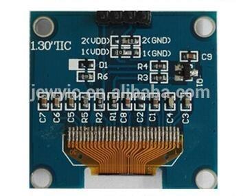 China 128x64 1.3inch oled lcd display module iic i2c interface for raspberry pi with good quality JCWY-2864TSWCG02 for sale