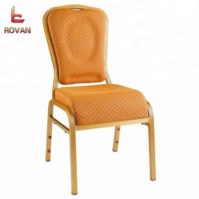 China China Hotel Chair Dubai Wholesale Cheap Banquet Lobby Stackable Chairs For Sale Gold Aluminum Hotel Dining Chair Wedding for sale