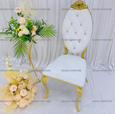 China Modern Modern Dining Room Furniture Stainless Steel Chair For Wedding Event for sale