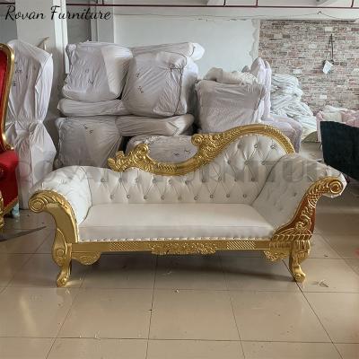 China Traditional hot sale royal double king loveseat cheap luxury wedding chair throne chair for groom and bride for sale