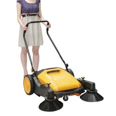 China Outdoor And Indoor Walk Behind Sweeper Machine With 40L's Dust Container for sale