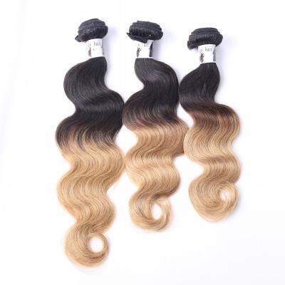 China wholesale 8a grade 100 human hair weft cambodian ombre hair extension body wave for sale